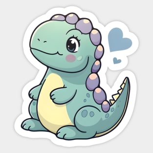 Cute Kawaii Dinosaur Sticker